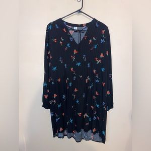 Old Navy floral long sleeve dress